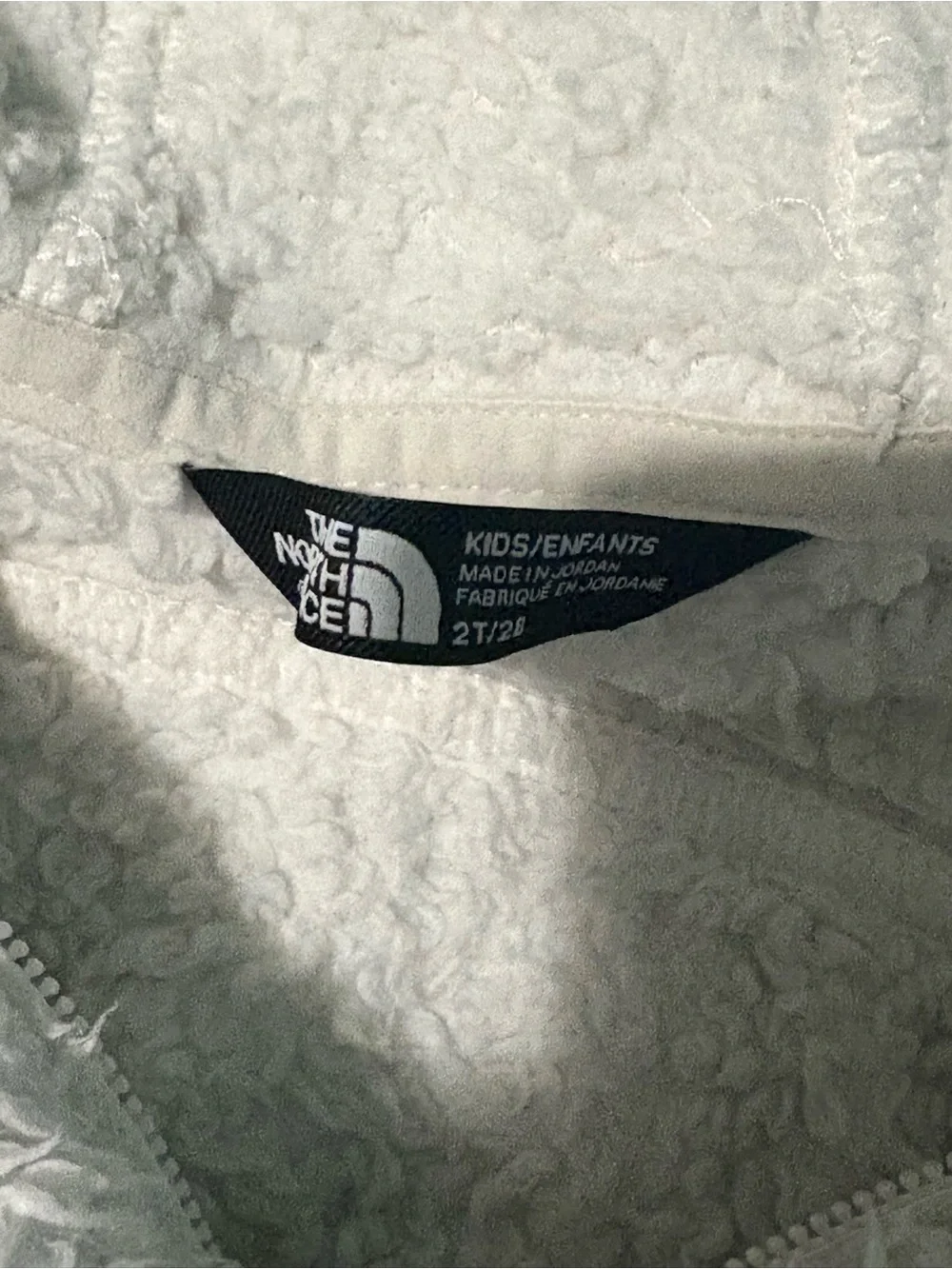 The North Face Toddler Sherpa Fleece Hoodie - White